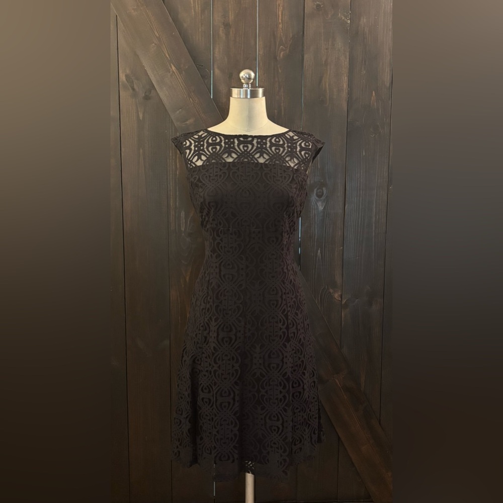 Elegant Black Lace Dress